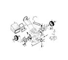 Craftsman 917377353 frame/wheels/grassbag diagram