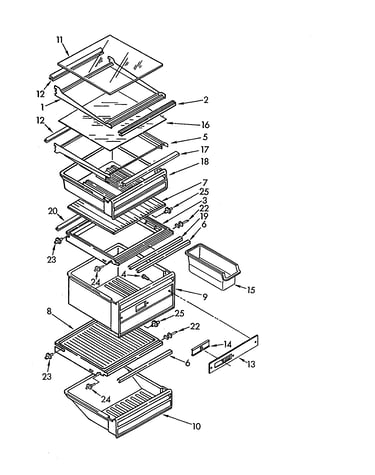 Refrigerator shelf