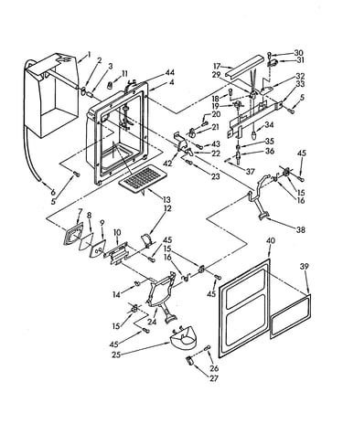 Dispenser front