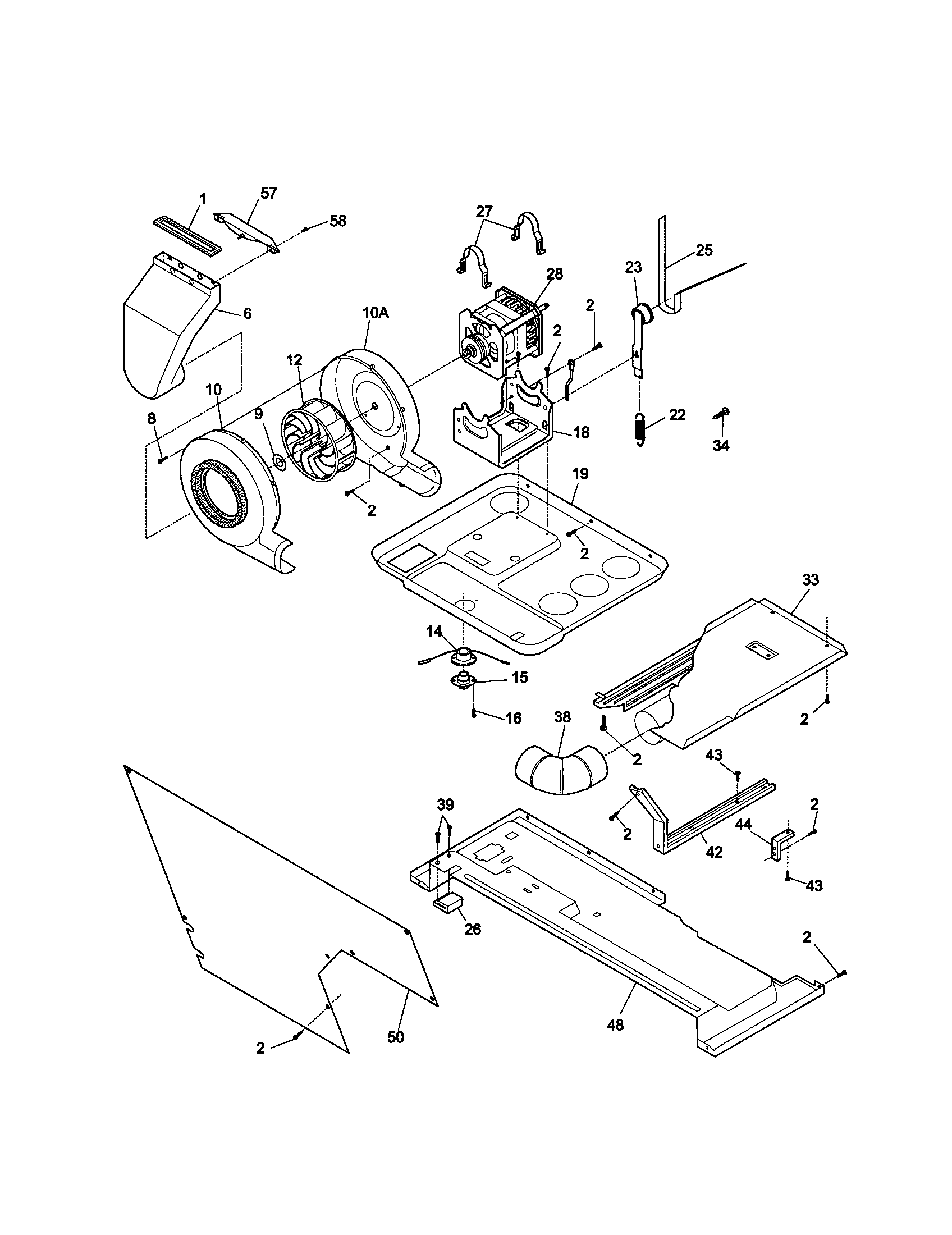 Pan-motor cradle