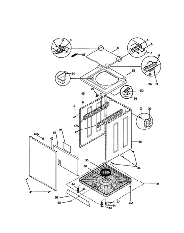 Assembly 3pc. cabinet
