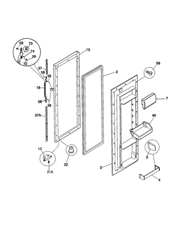 Refrigerator door