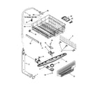 Kenmore 66516822000 upper dishrack and water feed diagram