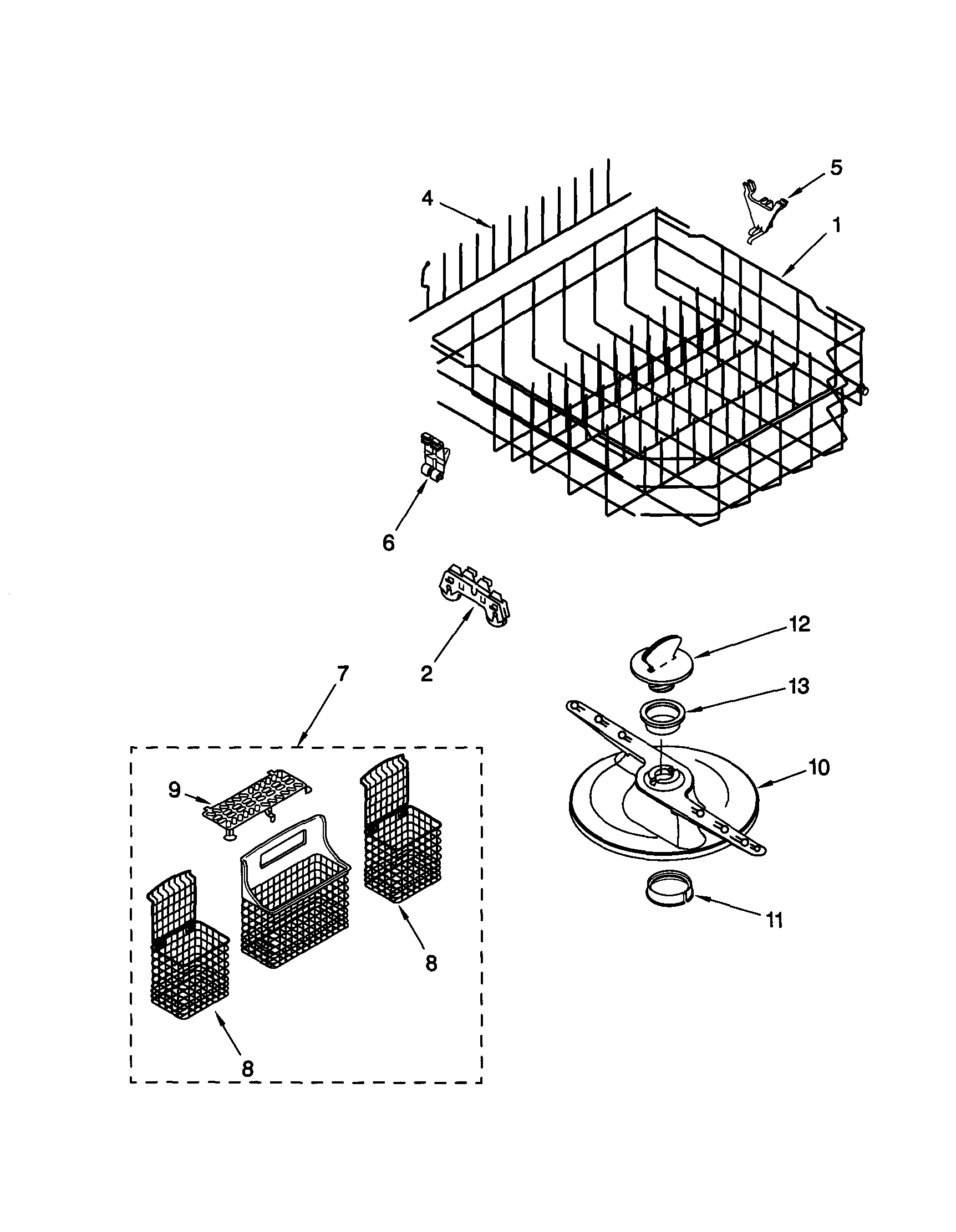 LOWER DISHRACK