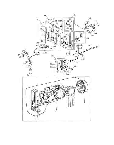Needle bar support
