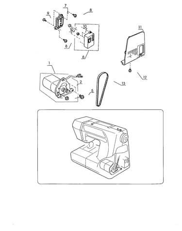 Motor/belt