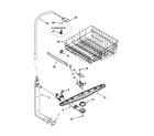 Kenmore 66516632000 upper dishrack and water feed diagram