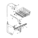 Kenmore 66516632000 upper dishrack and water feed diagram