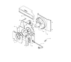 Amana AC06090M1D-P1225038R fan and control assembly diagram