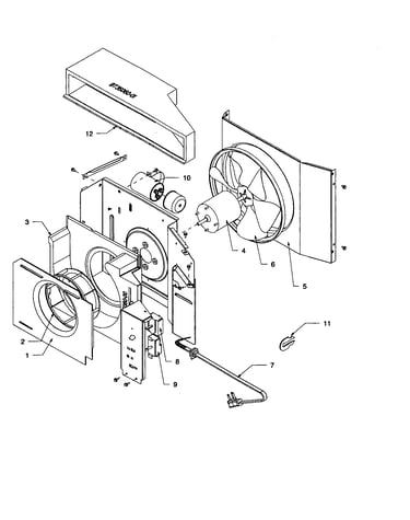 Fan and control assembly
