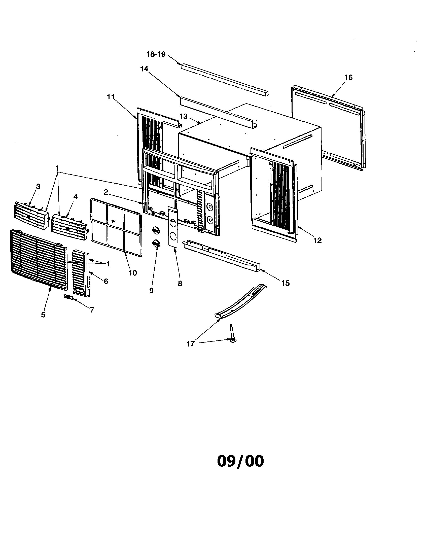 Outer case assembly