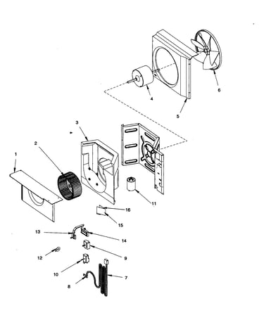 Fan and control assembly