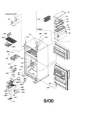 Door hinges, fz duct, mk cont assy