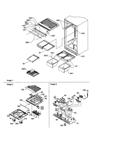 Interior cabinets/drain block