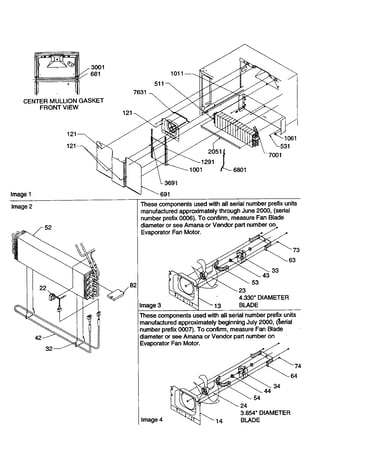 Evaporator/evaporator fan motor