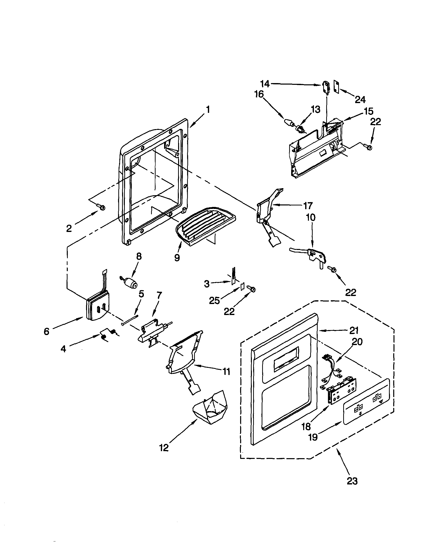 DISPENSER FRONT