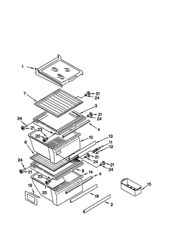 Refrigerator shelf