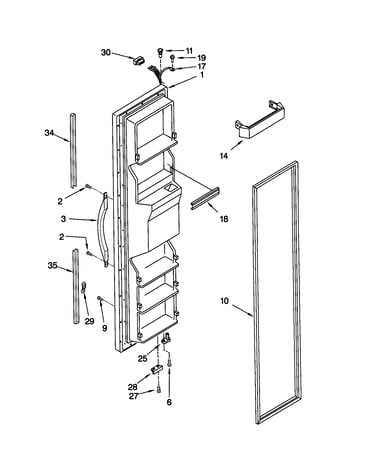 Freezer door