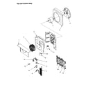 Amana AE08090A1D-P1225035R fan and control assembly diagram
