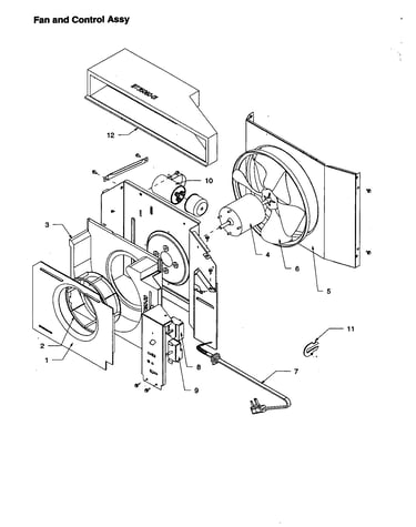 Fan and control assembly