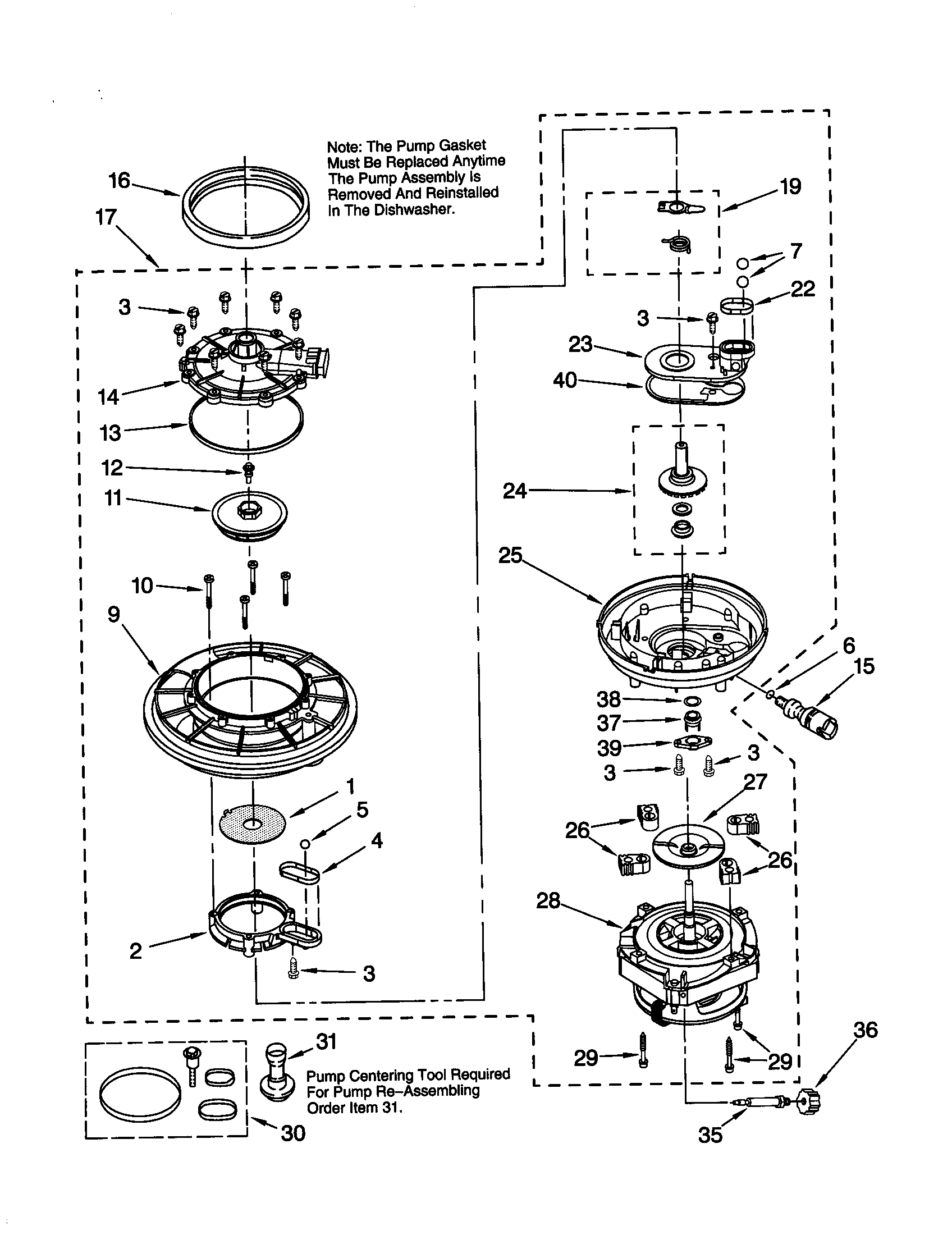 Pump and motor