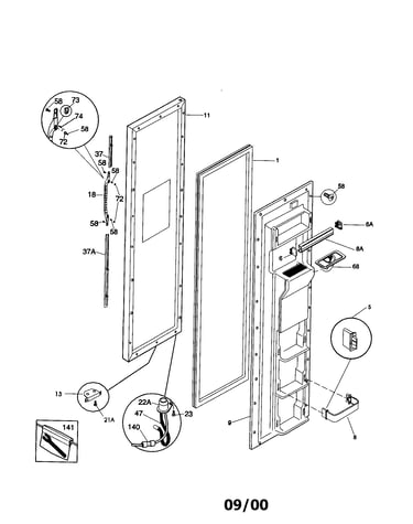 Freezer door