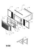 Outercase/curtain/front assembly