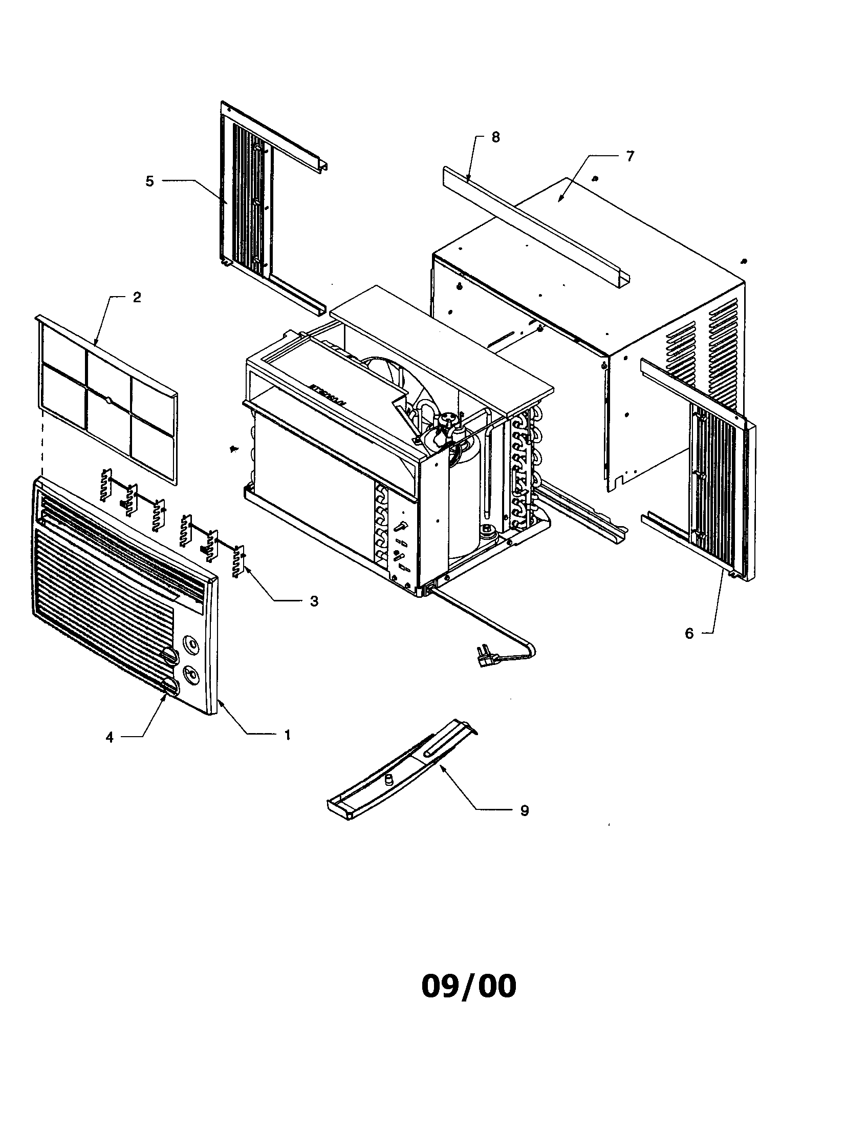 Outer case assembly