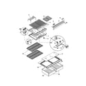 Kenmore 25336801893 shelves diagram