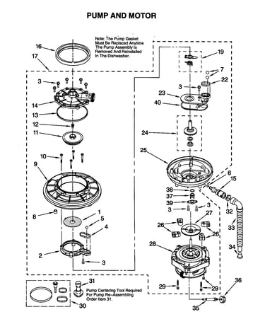 Pump and motor
