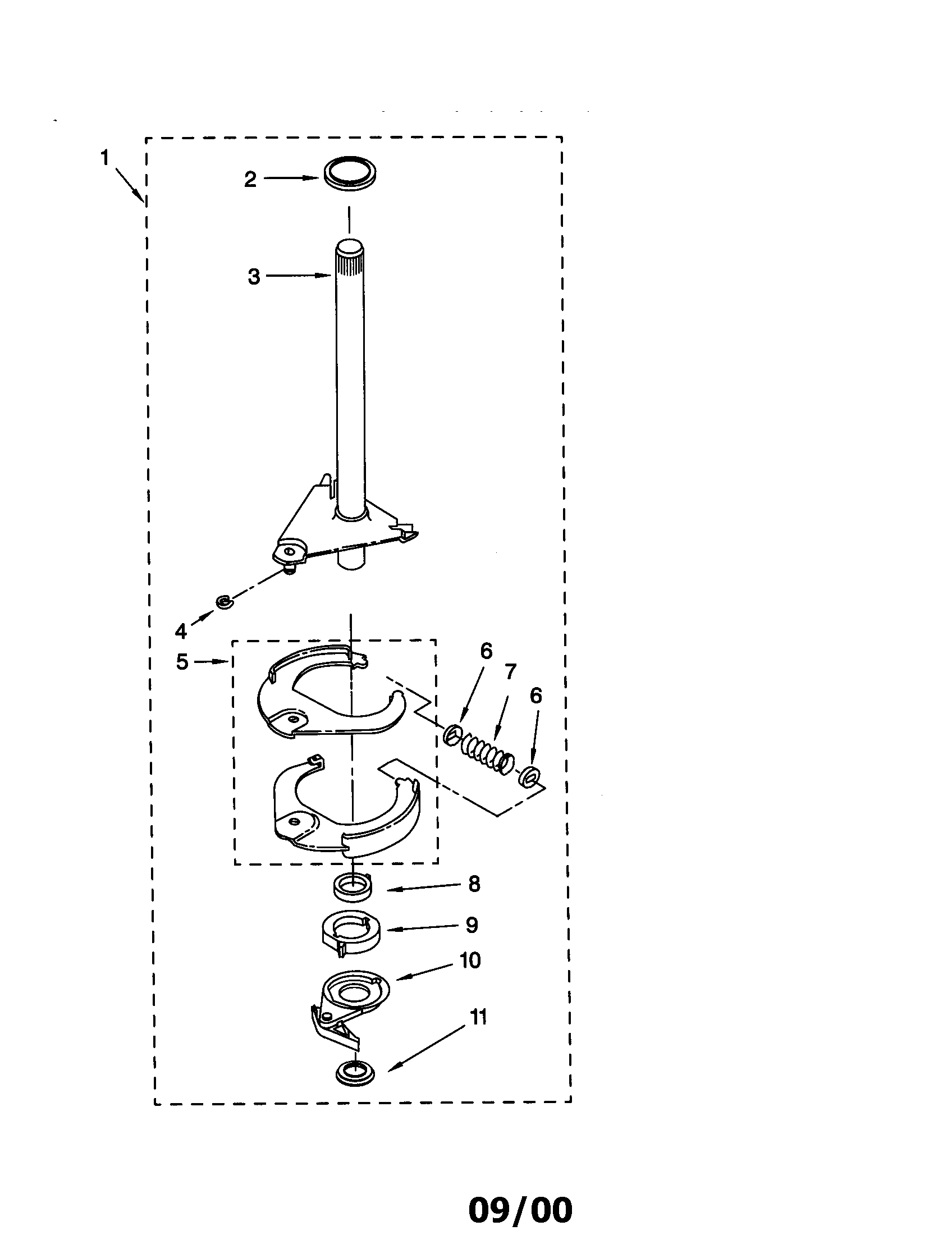 Brake and drive tube