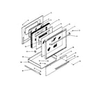 Kenmore 1199098510 inner door glass and storage drawer diagram