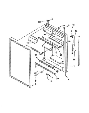 Refrigerator door