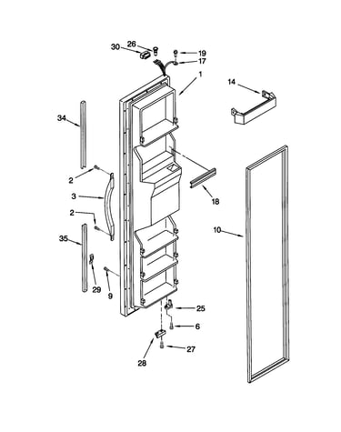 Freezer door