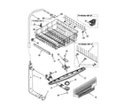 Kenmore 66517779992 upper dishrack and water feed diagram