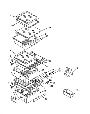 Refrigerator shelf