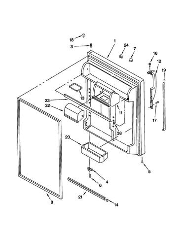 Refrigerator door