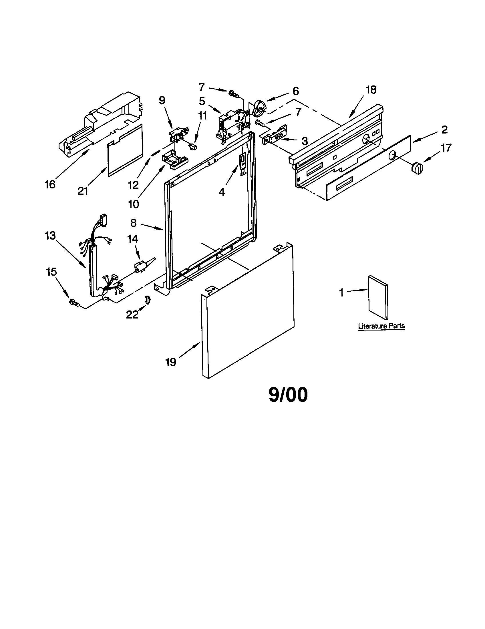 Frame and console