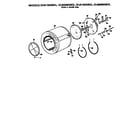 Hotpoint DLB2650BDL drum and heater assembly diagram