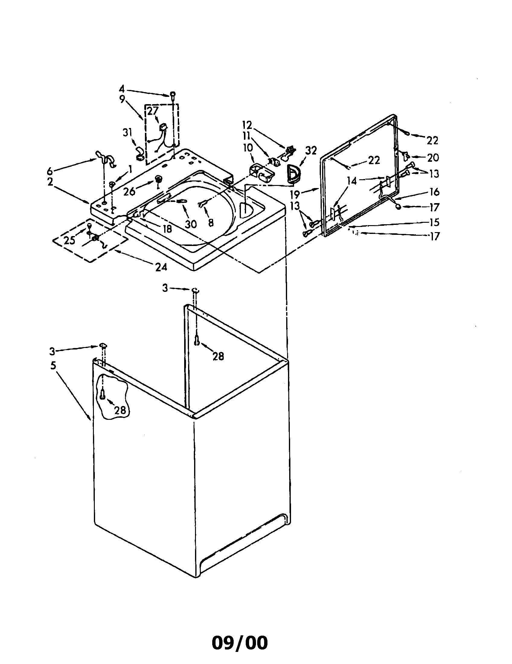 Top and cabinet