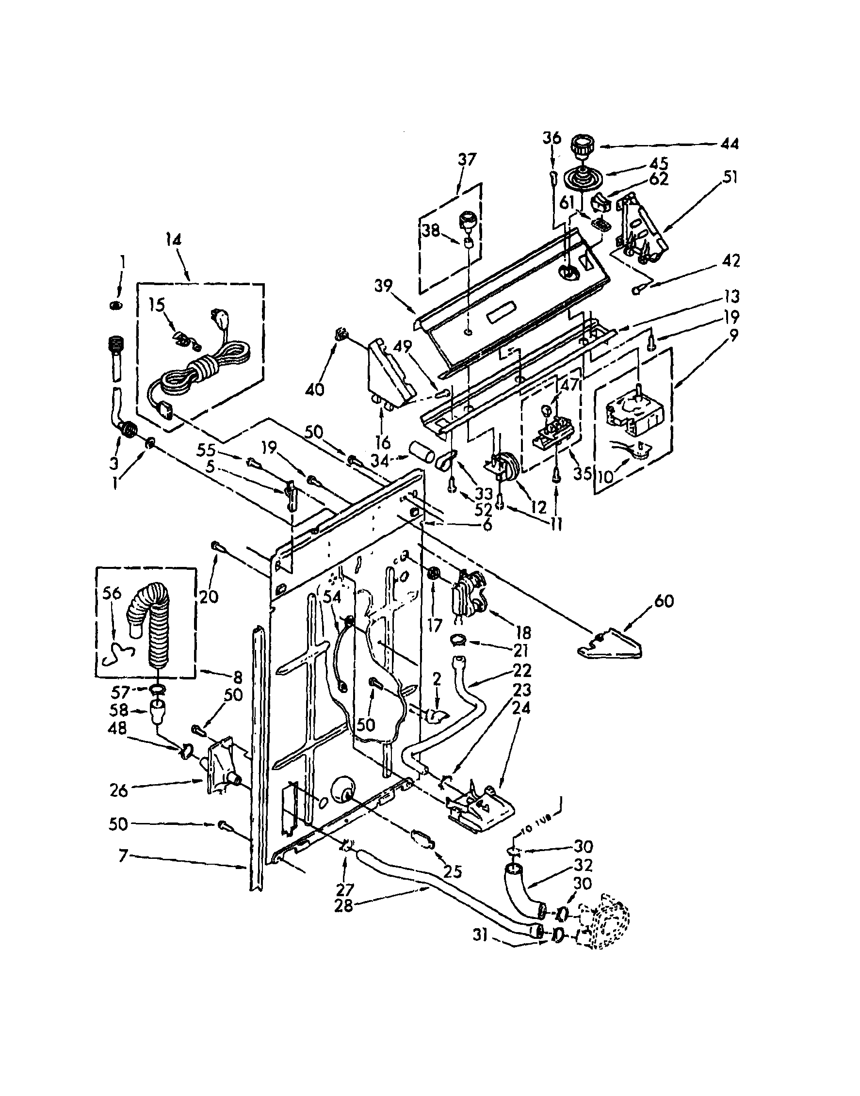 Control and rear panel