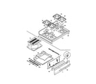 Tappan TGF336BHDC top/drawer diagram