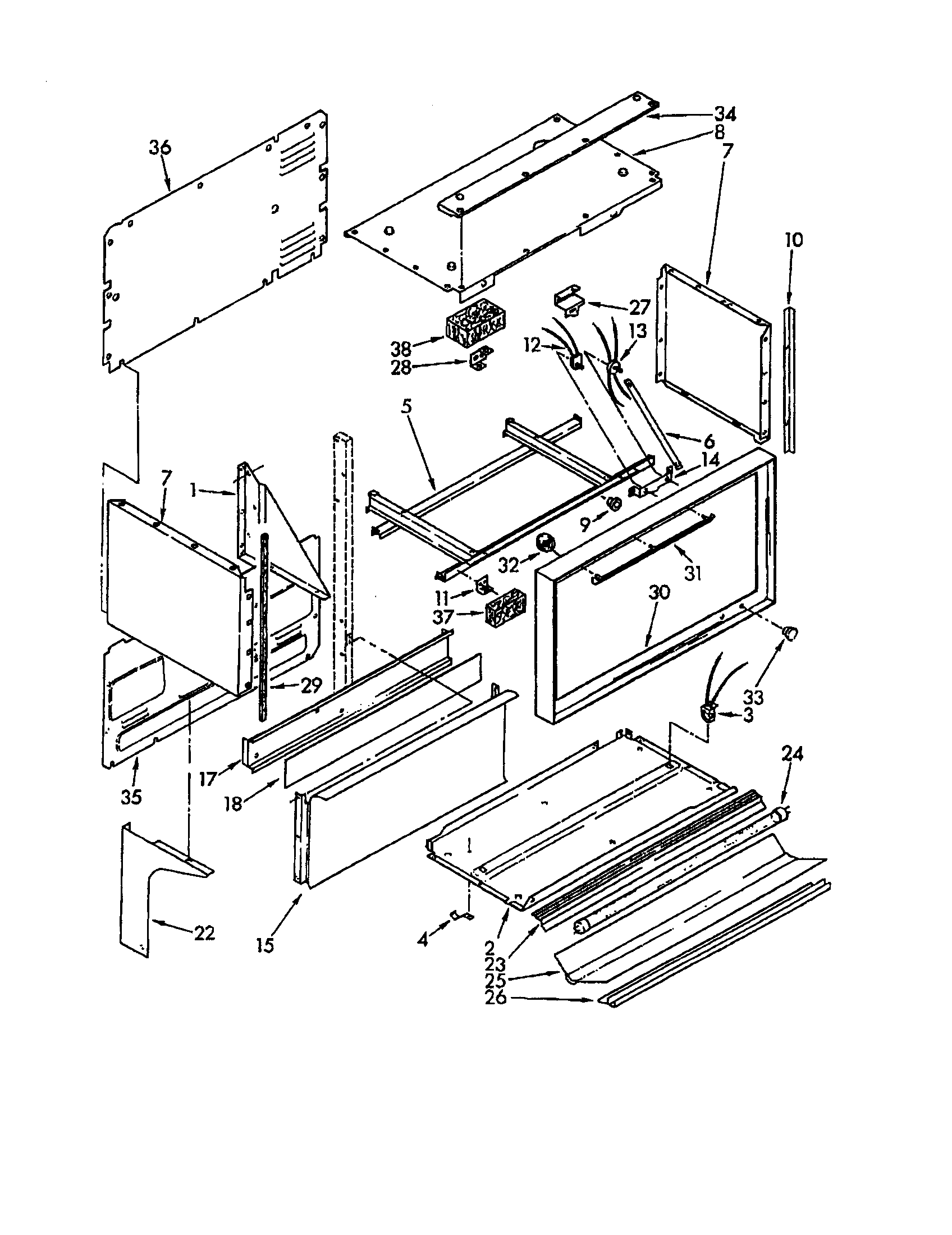 Upper chassis and components