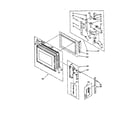 Whirlpool RM975PXKG0 microwave door and latch components diagram