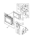 Microwave door and latch components