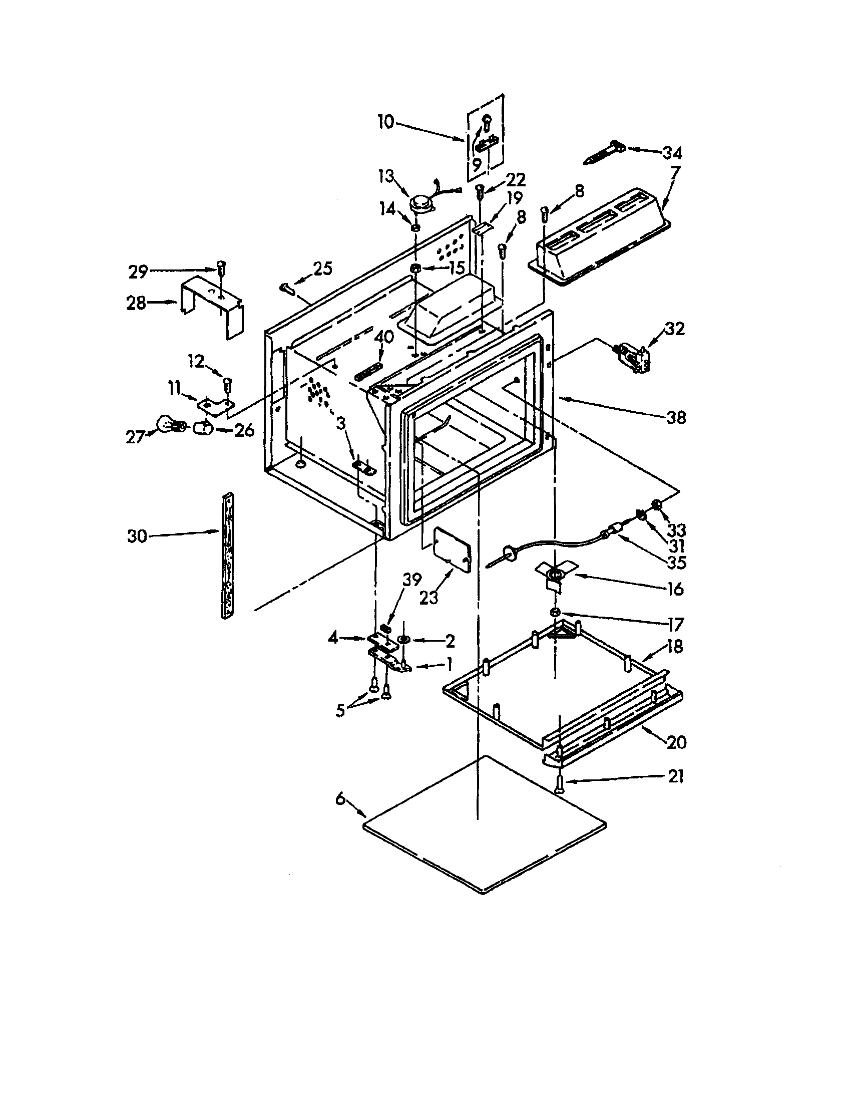 Light, hinge and stirrer components