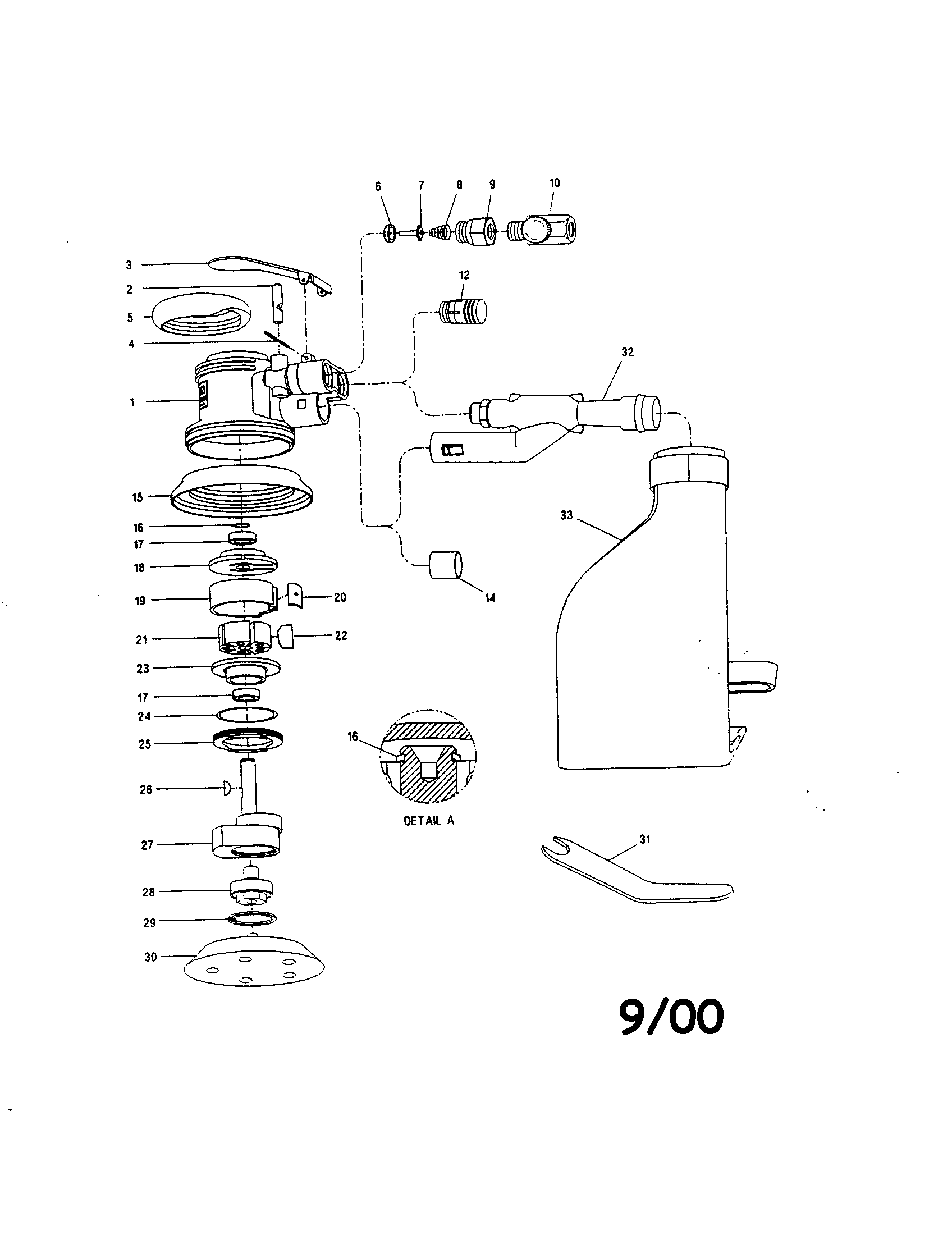 Random orbital sander