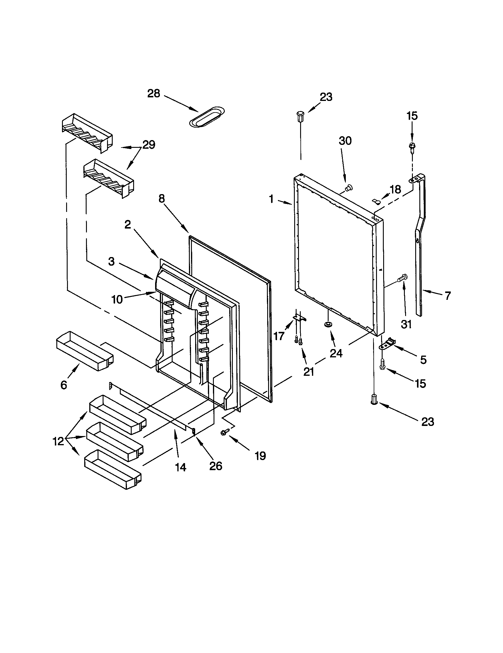 REFRIGERATOR DOOR