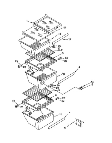 Refrigerator shelf