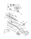Motor and ice container